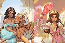 Эта художница рисует героинь-конфеток из мультфильмов Disney