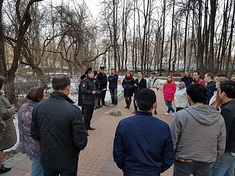 В Щукине участковый уполномоченный полиции отчитался перед жителями