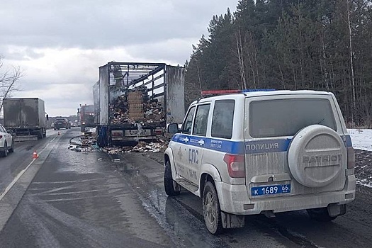 На свердловской трассе на ходу загорелся автомобиль