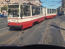 В Петербурге из-за аномальной жары лопнул рельс трамвайного пути
