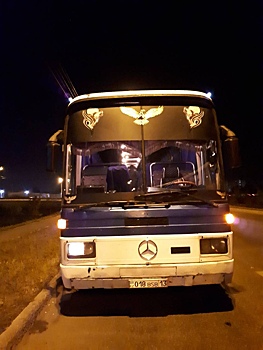 Неисправный автобус перевозил мигрантов в Красноярске