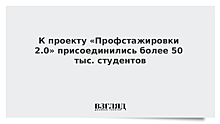 К проекту «Профстажировки 2.0» присоединились более 50 тыс. студентов