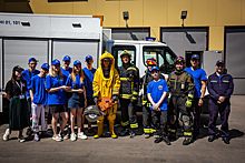 Столичные спасатели и пожарные принимали у себя в гостях юных участников проекта «PROГероев»