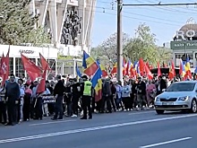Первомайские демонстрации начались в столице Молдовы