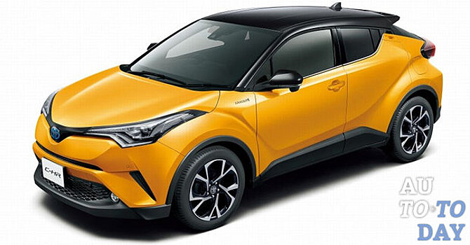 Кроссовер Toyota C-HR получил интересные варианты окраски кузова