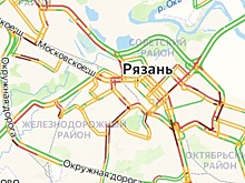 Утром 15 декабря Рязань встала в 10-балльных пробках из-за метели