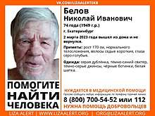 В Екатеринбурге пропал 74-летний мужчина