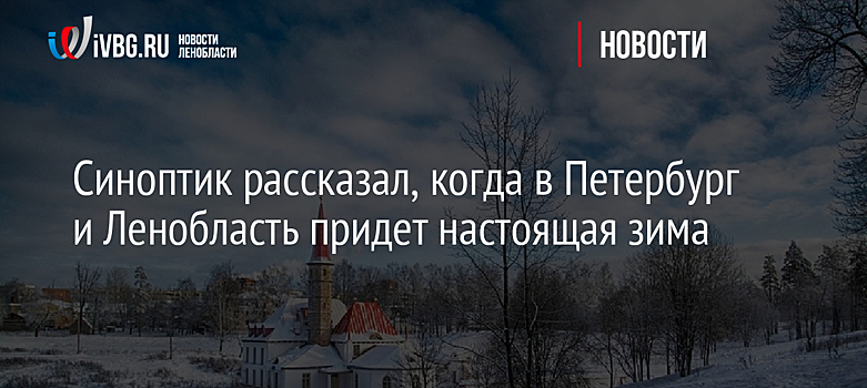 Синоптик рассказал, когда в Петербург и Ленобласть придет настоящая зима