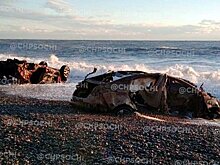 Шторм вынес на пляж Сочи смытые в море вместе с людьми автомобили