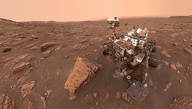 Пылевая буря на Марсе охватила всю планету