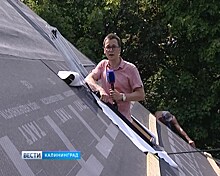 В Калининграде полиция заставила недобросовестного подрядчика прекратить ремонтировать крышу