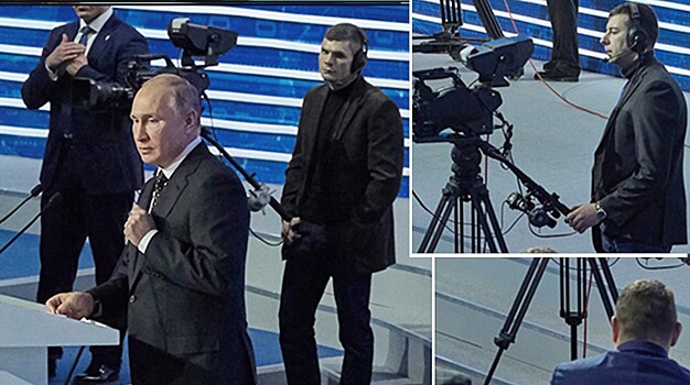 СМИ: Охранники Путина маскируются под телеоператоров
