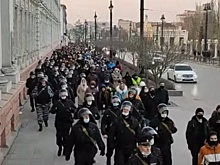 «Погулять» по городу за Навального пришло несколько сотен омичей