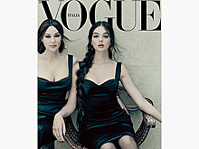 Моника Беллуччи с 16-летней дочерью попали на обложку Vogue в платьях с декольте