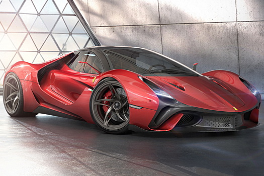 Посмотрите на великолепный проект гиперкара Ferrari от независимого дизайнера