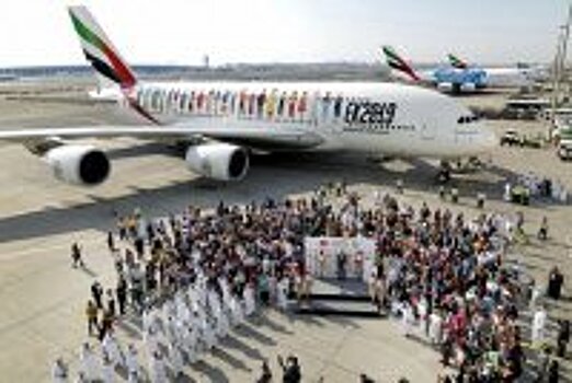 Представители 145 народов на борту одного A380 компании Emirates