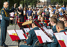 Музыканты Центрального военного оркестра приняли участие в «Вахте памяти» в Воронеже