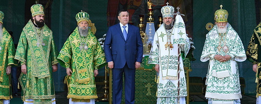 Игорь Руденя принял участие в торжествах в честь 450-летия перенесения мощей Ефрема Новоторжского