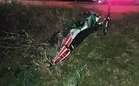 В Кировской области несовершеннолетний мотоциклист вылетел в кювет