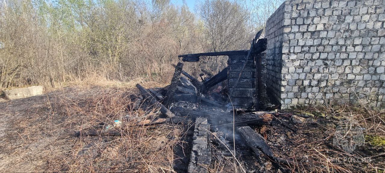 Две хозяйственные постройки уничтожил пожар в Нижнем Новгороде