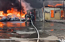 ТАСС: пожар на Каширском шоссе в Москве ликвидировали