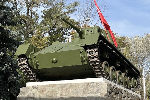 Танк Т-70 вернулся в Мелитополь после реставрации в Петербурге