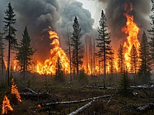 Хабаровскую тайгу поджигают сухие грозы