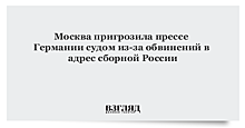 Москва пригрозила прессе Германии судом из-за обвинений в адрес сборной России