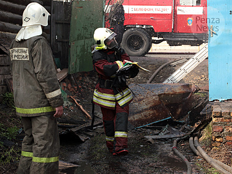 При пожаре в Башмаковском районе спасен мужчина