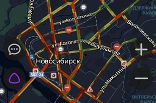 Чёрная пятница: пробки в Новосибирске достигли 9 баллов