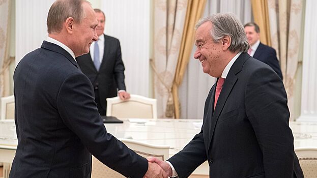 Кремль раскрыл подробности разговора Путина и Гутерреша
