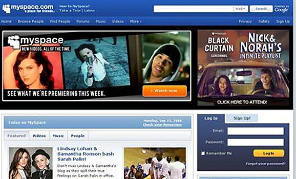 Соцсеть MySpace потеряла данные за 12 лет