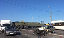 В Волгограде в ДТП с КамАЗом пострадал водитель иномарки