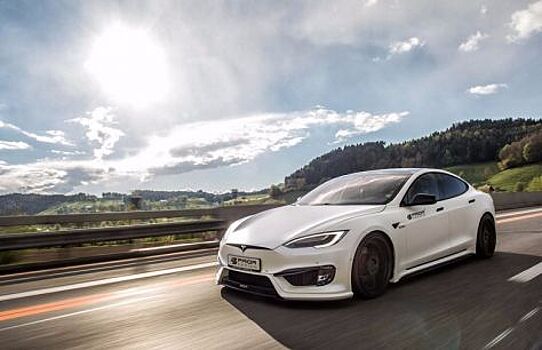 Tesla Model S прибавила в агрессии после визита к Prior Design