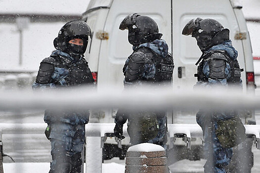 Боец ОМОНа пострадал на незаконной акции в Петербурге