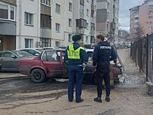 На улице Кирова в Пензе вспыхнул автомобиль BMW