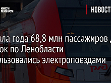 С начала года 68,8 млн пассажиров для поездок по Ленобласти воспользовались электропоездами