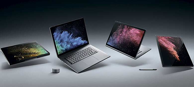 Microsoft представила Surface Book 2, и он в 2 раза мощнее MacBook Pro