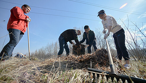 Волонтеры провели субботник на берегу реки Протоки в Волгоградской области