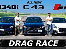 Видео: гонка «подогретых» седанов Audi, BMW и Mercedes-AMG