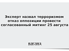 Эксперт назвал терроризмом отказ оппозиции провести согласованный митинг 25 августа