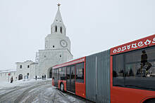 В Казани запустили автобус-гармошку. Пока на одном маршруте