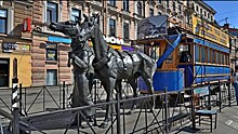 В начале апреля петербургский памятник конке вернут на Васильевский остров