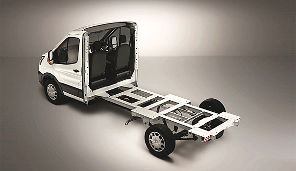 Ford представил скелет шасси на базе модели Transit