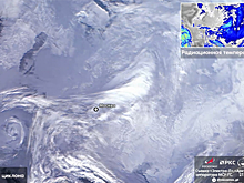Заваливший Москву снегом циклон показали на видео из космоса