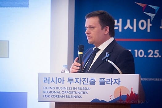Андрей Никитин рассказал корейцам о возможностях ведения бизнеса в Новгородской области