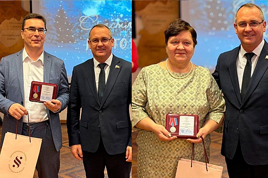 Спикер Гордумы Евгений Чинцов вручил медали «За поддержку специальной военной операции» волонтерам «Единой России»