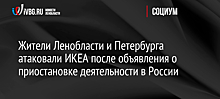 Жители Ленобласти и Петербурга атаковали ИКЕА после объявления о приостановке деятельности в России