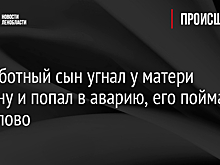 Безработный сын угнал у матери машину и попал в аварию, его поймали в Павлово
