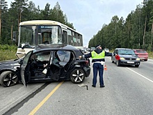 Под Первоуральском в ДТП с автобусом пострадали девять человек